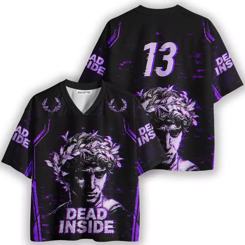 Soulisfree Dead Inside Glitch Mesh Jersey