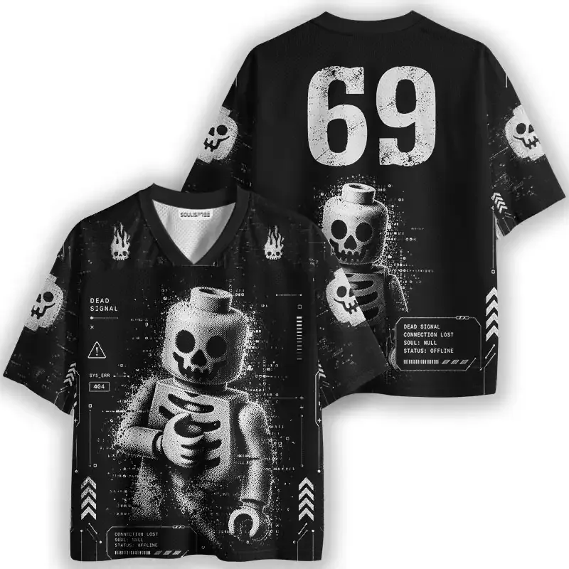 Soulisfree Dead Signal Skeleton Mesh Jersey