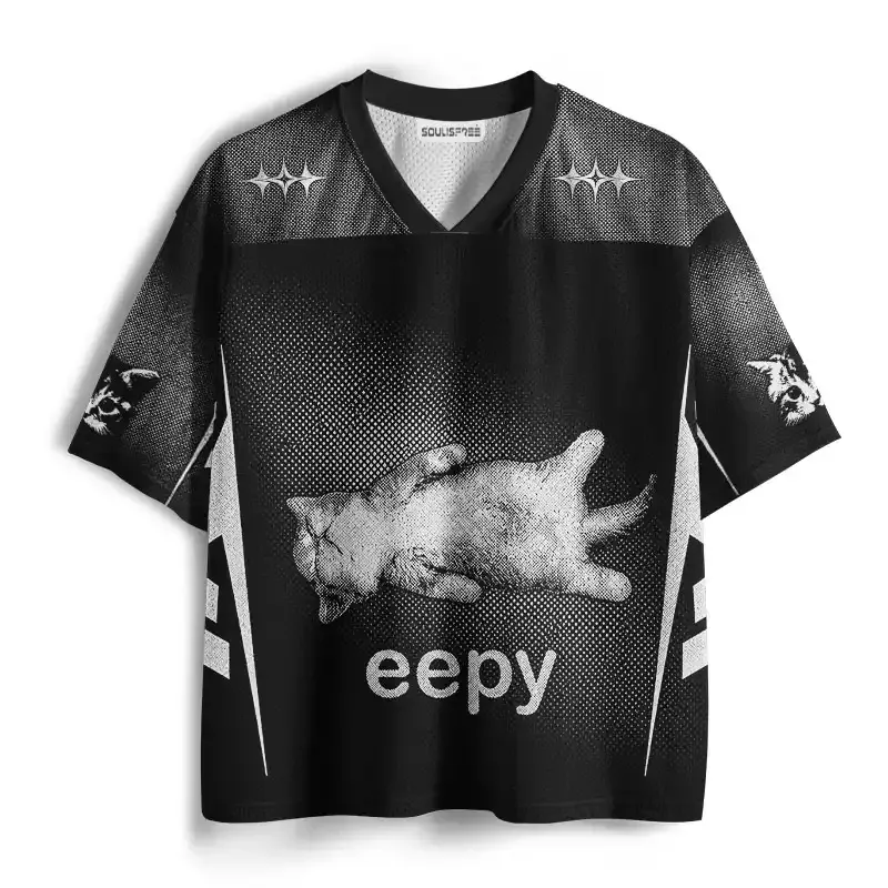 Soulisfree Eepy Cat Mesh Jersey