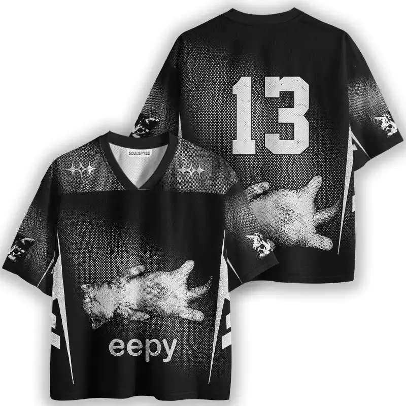 Soulisfree Eepy Cat Mesh Jersey