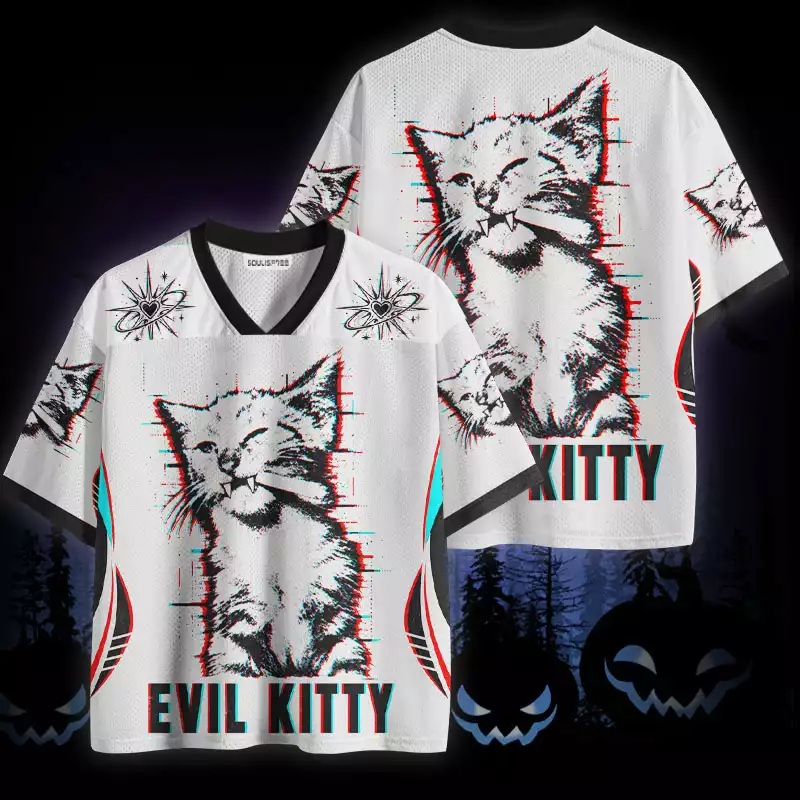 Soulisfree Evil Kitty Mesh Jersey