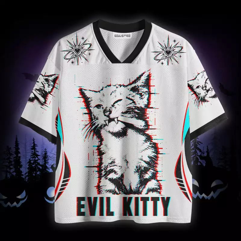 Soulisfree Evil Kitty Mesh Jersey