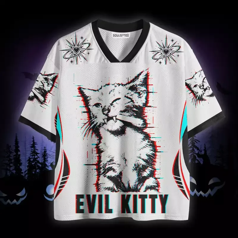Soulisfree Evil Kitty Mesh Jersey