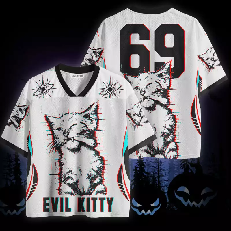 Soulisfree Evil Kitty Mesh Jersey