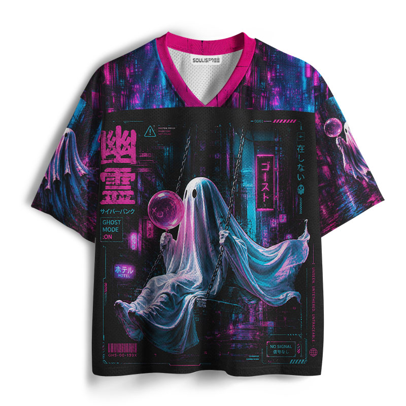 Soulisfree Funny Ghosh Mesh Jersey