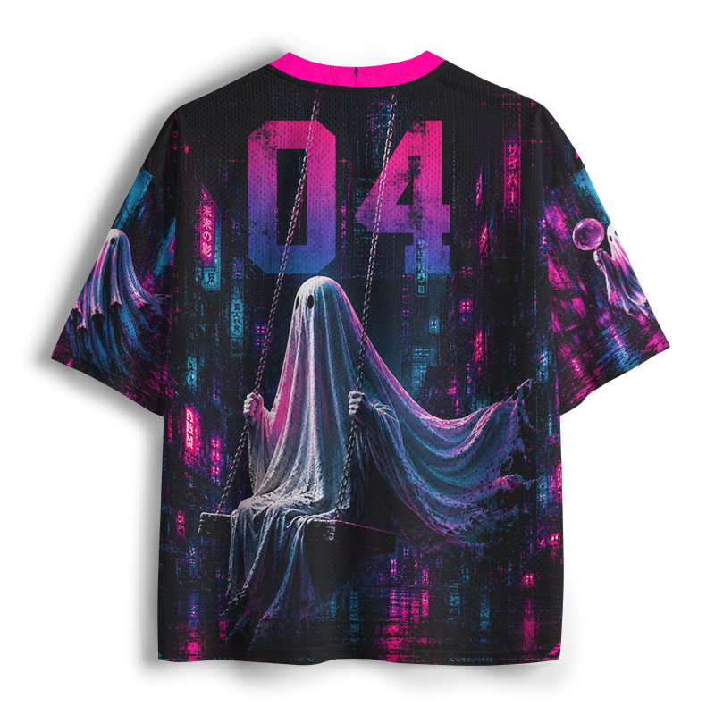 Soulisfree Funny Ghosh Mesh Jersey