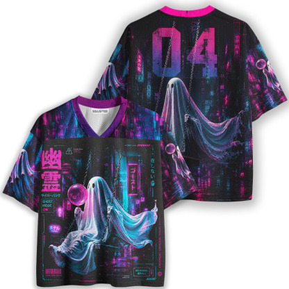 Soulisfree Funny Ghosh Mesh Jersey