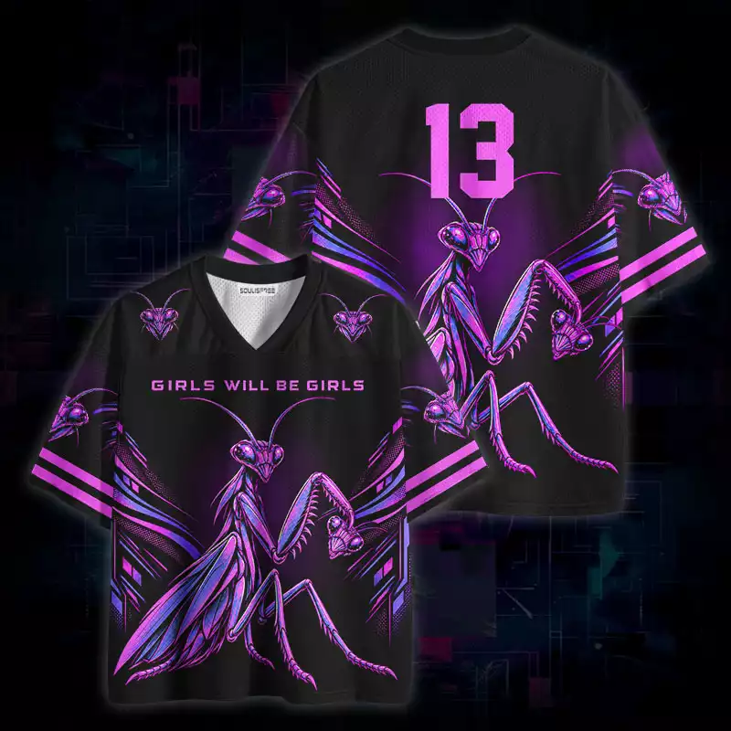 Soulisfree Girls Will Be Girls Mesh Jersey