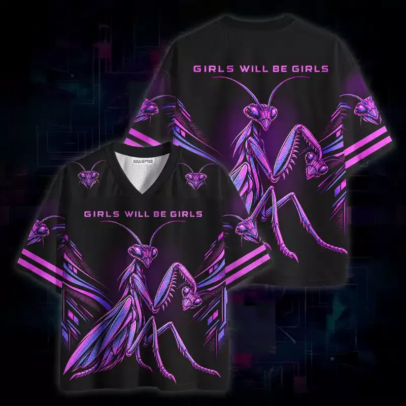Soulisfree Girls Will Be Girls Mesh Jersey