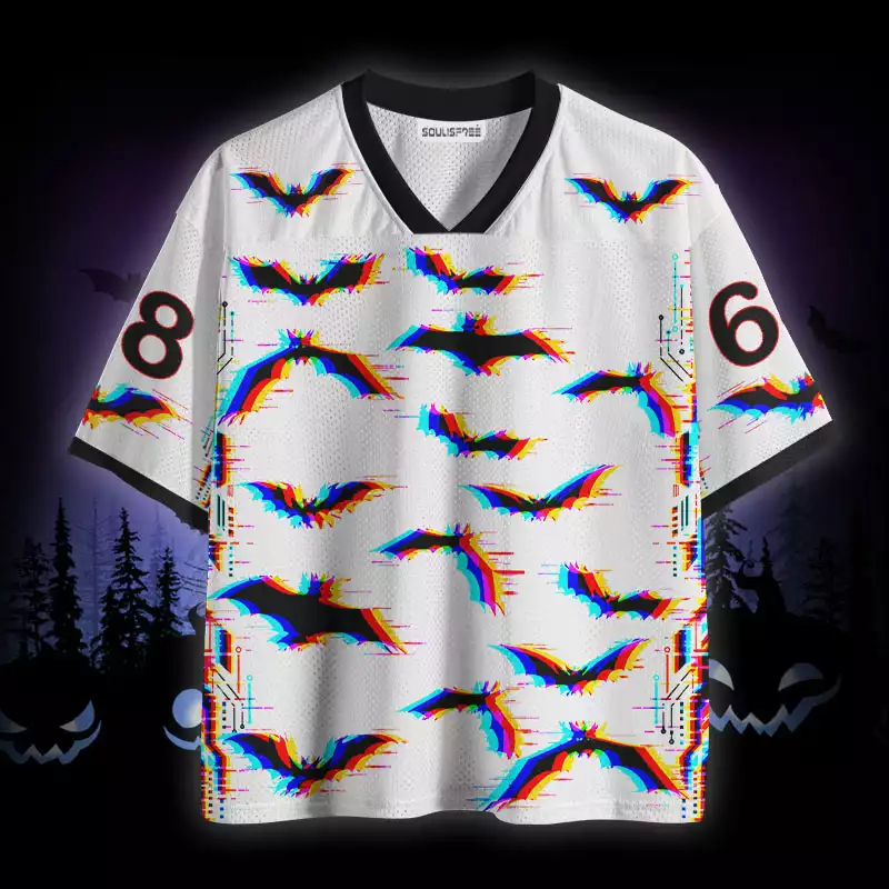 Soulisfree Glitch Bat Swarm Mesh Jersey