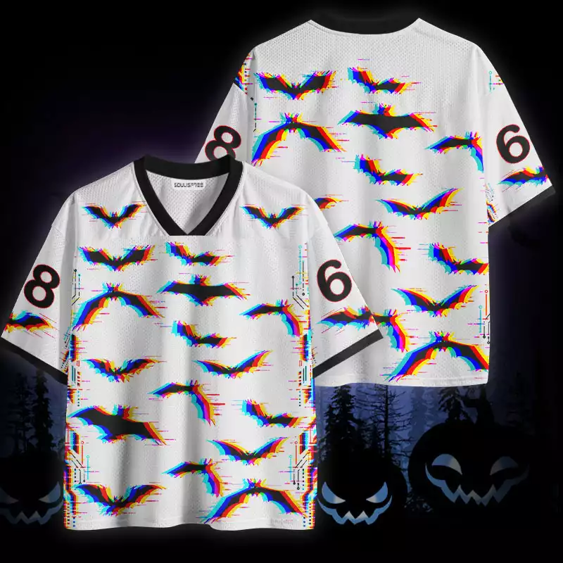 Soulisfree Glitch Bat Swarm Mesh Jersey