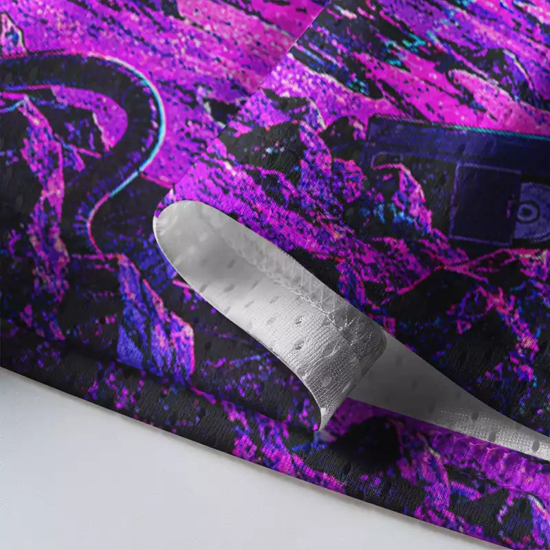 Soulisfree Glitch Cat in Space Mesh Jersey