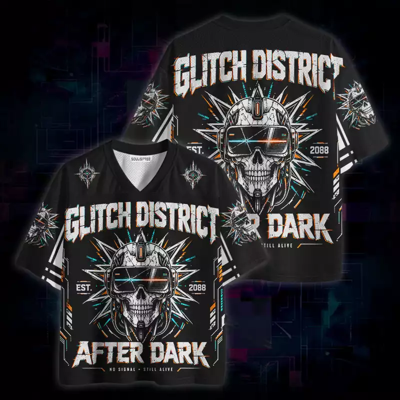 Soulisfree Glitch District After Dark Mesh Jersey