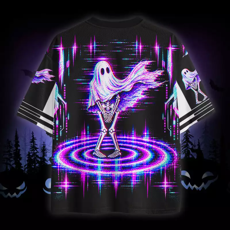 Soulisfree Glitch Ghost Skeleton Mesh Jersey