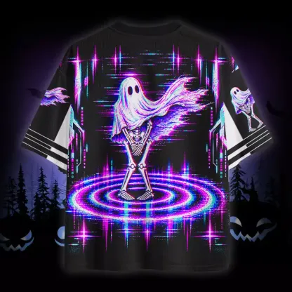 Soulisfree Glitch Ghost Skeleton Mesh Jersey