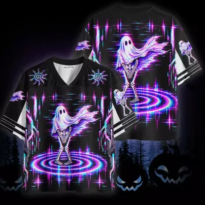 Soulisfree Glitch Ghost Skeleton Mesh Jersey