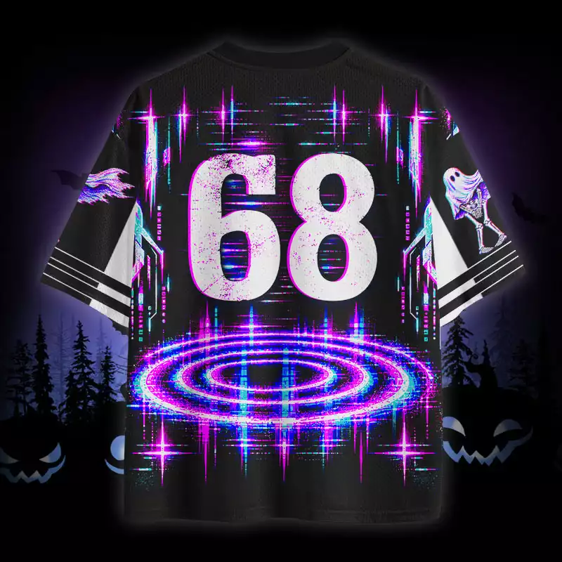 Soulisfree Glitch Ghost Skeleton Mesh Jersey