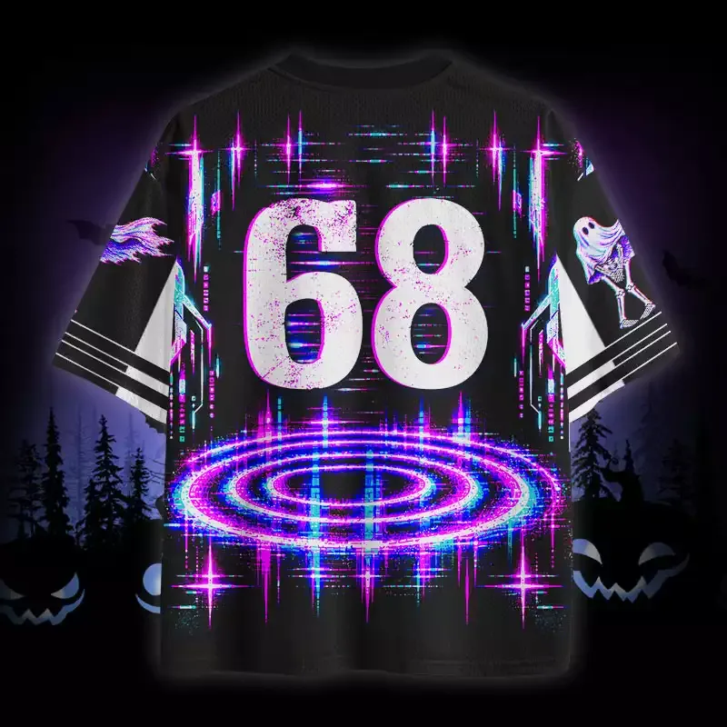 Soulisfree Glitch Ghost Skeleton Mesh Jersey