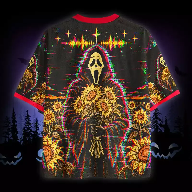 Soulisfree Glitch Sunflower Field Mesh Jersey