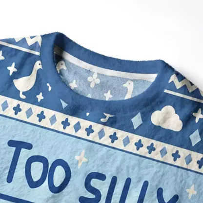 Soulisfree Got Too Silly Fuzzy Crewneck Sweater