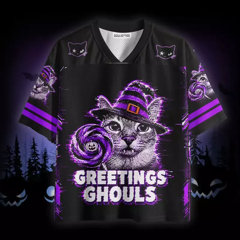 Soulisfree Greetings Ghouls Mesh Jersey