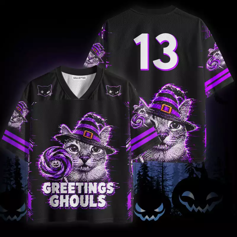 Soulisfree Greetings Ghouls Mesh Jersey