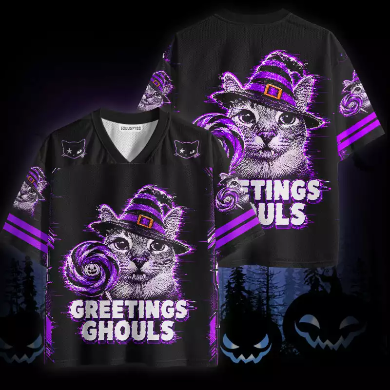 Soulisfree Greetings Ghouls Mesh Jersey