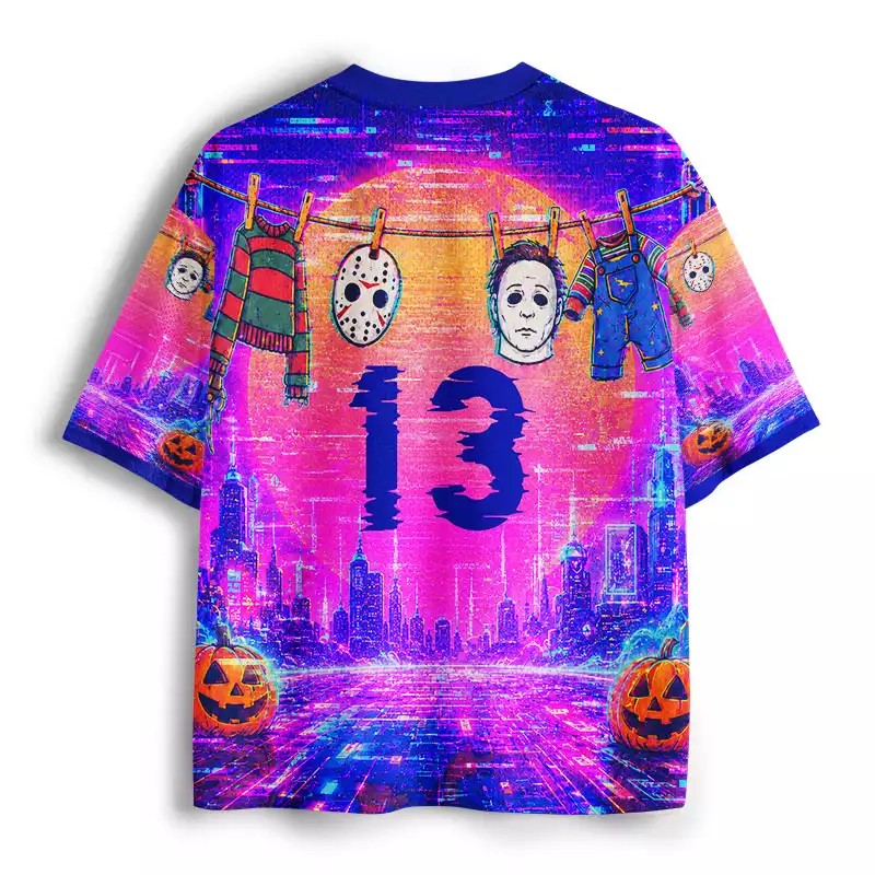Soulisfree Halloween Horror Goose Mesh Jersey
