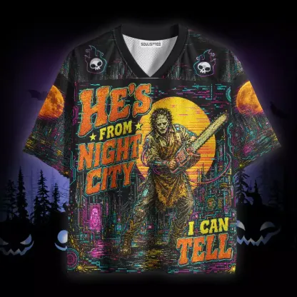 Soulisfree He's From Night City I Can Tell Mesh Jersey