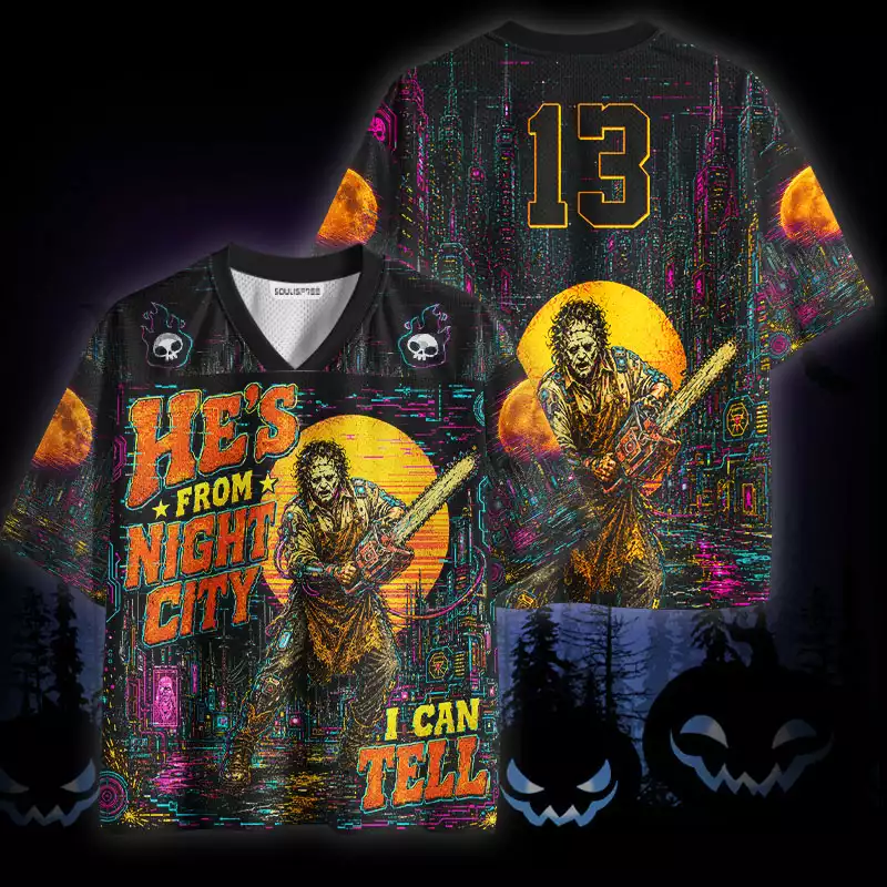 Soulisfree He's From Night City I Can Tell Mesh Jersey