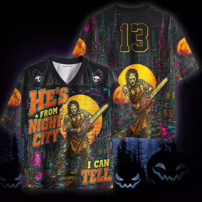 Soulisfree He's From Night City I Can Tell Mesh Jersey