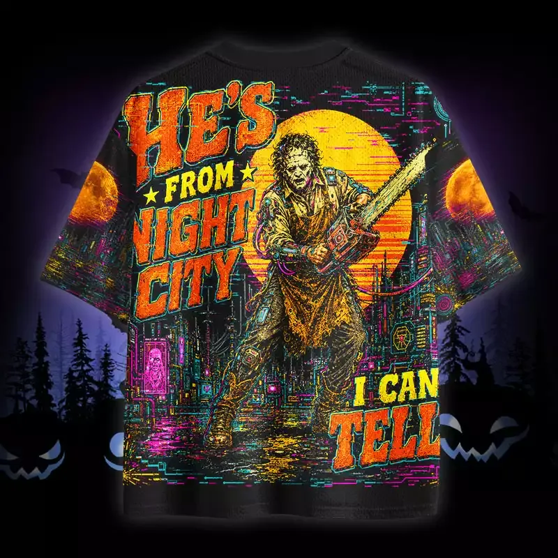Soulisfree He's From Night City I Can Tell Mesh Jersey