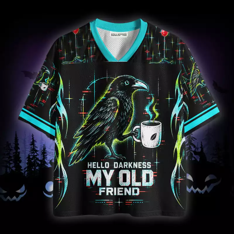 Soulisfree Hello Darkness My Old Friend Mesh Jersey
