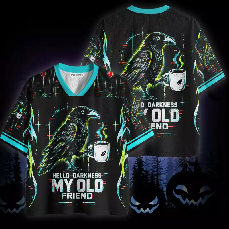 Soulisfree Hello Darkness My Old Friend Mesh Jersey