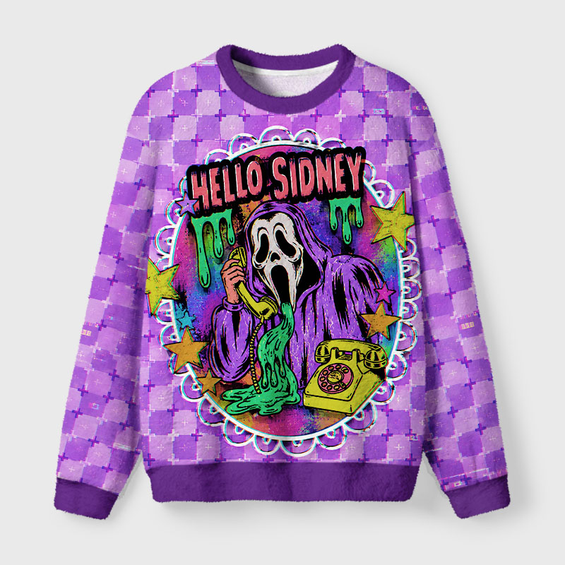Soulisfree Hello Sydney Fuzzy Crewneck Sweater