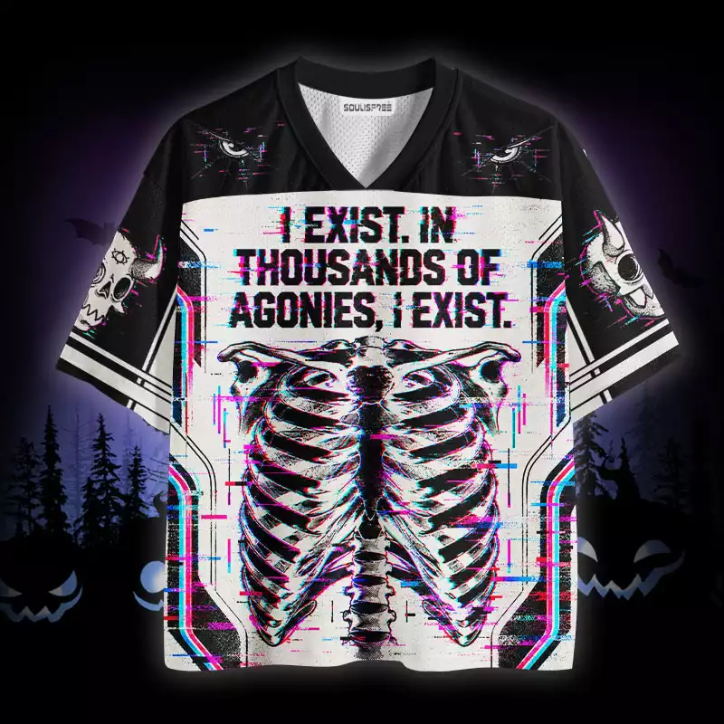 Soulisfree I Exist In Thousands Of Agonies I Exist Mesh Jersey
