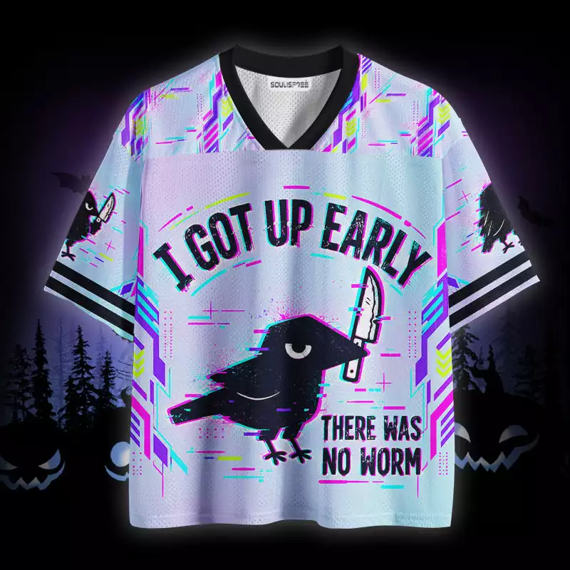 Soulisfree I Got Up Early There Was No Worm Mesh Jersey