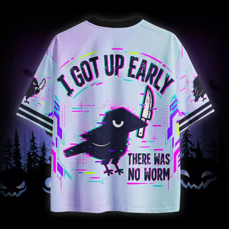 Soulisfree I Got Up Early There Was No Worm Mesh Jersey