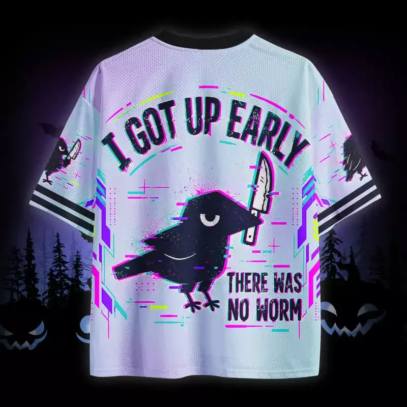 Soulisfree I Got Up Early There Was No Worm Mesh Jersey