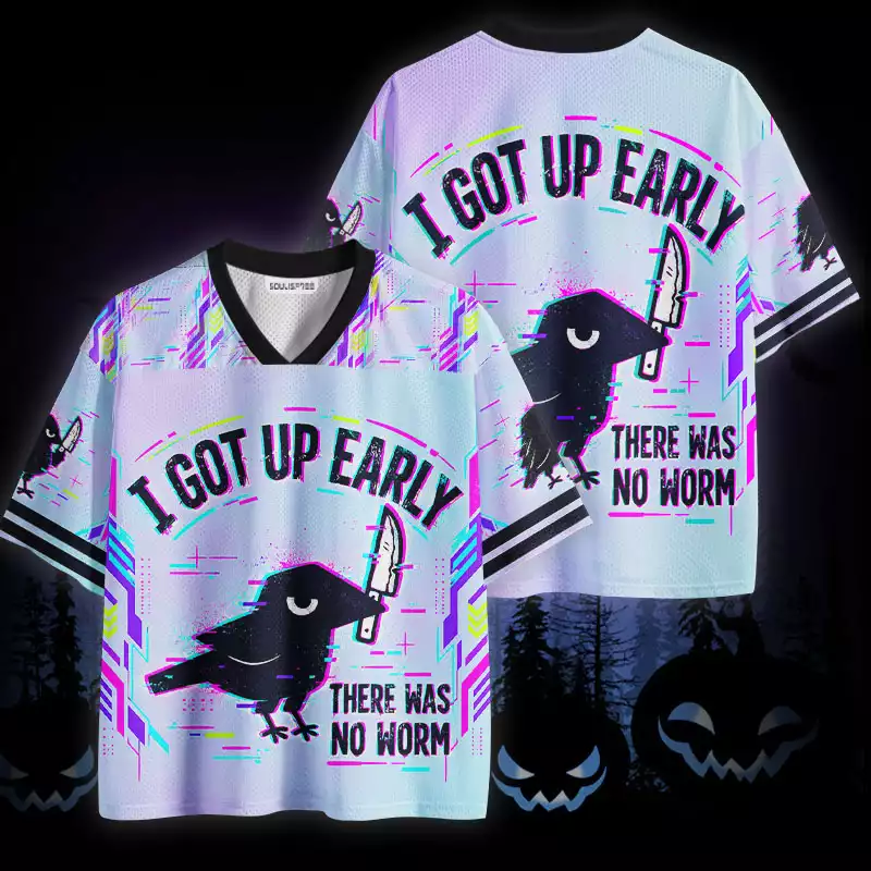 Soulisfree I Got Up Early There Was No Worm Mesh Jersey