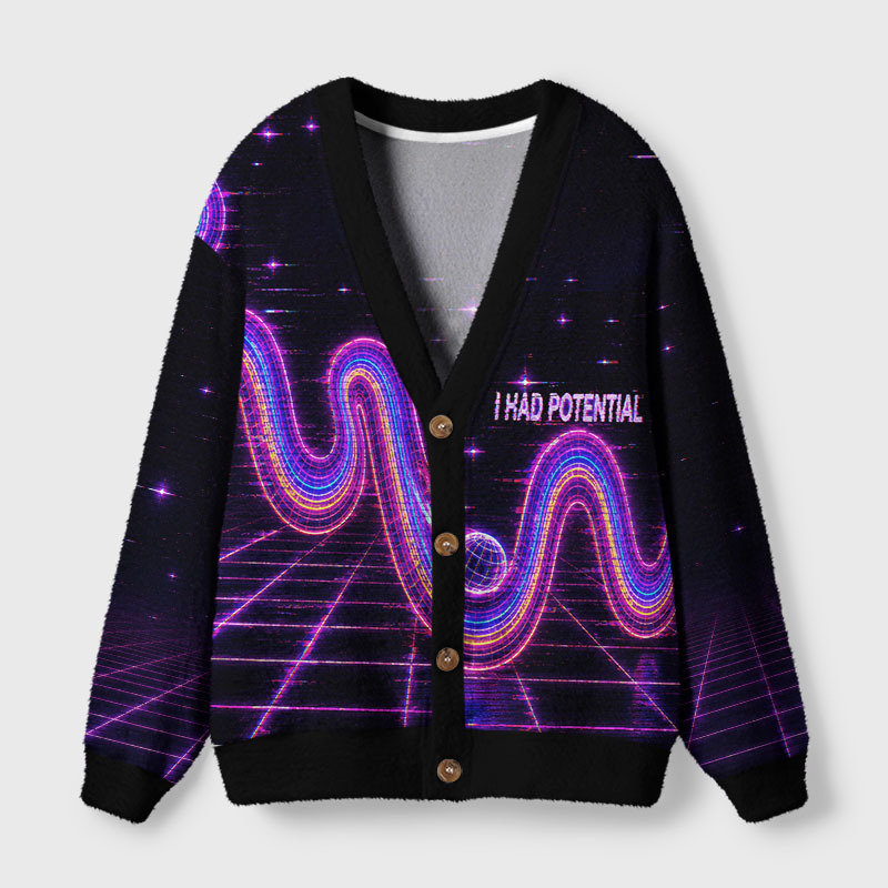 Soulisfree I Had Potential cardigan Fuzzy Cardigan Sweater