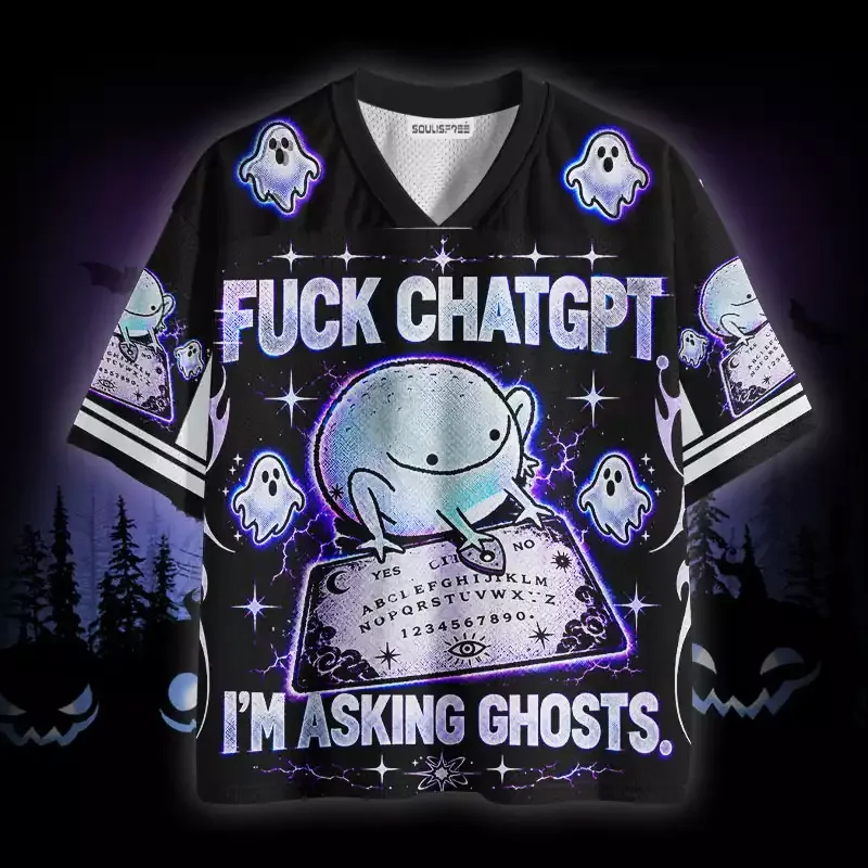 Soulisfree I'm Asking Ghosts Mesh Jersey