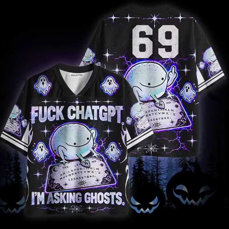 Soulisfree I'm Asking Ghosts Mesh Jersey