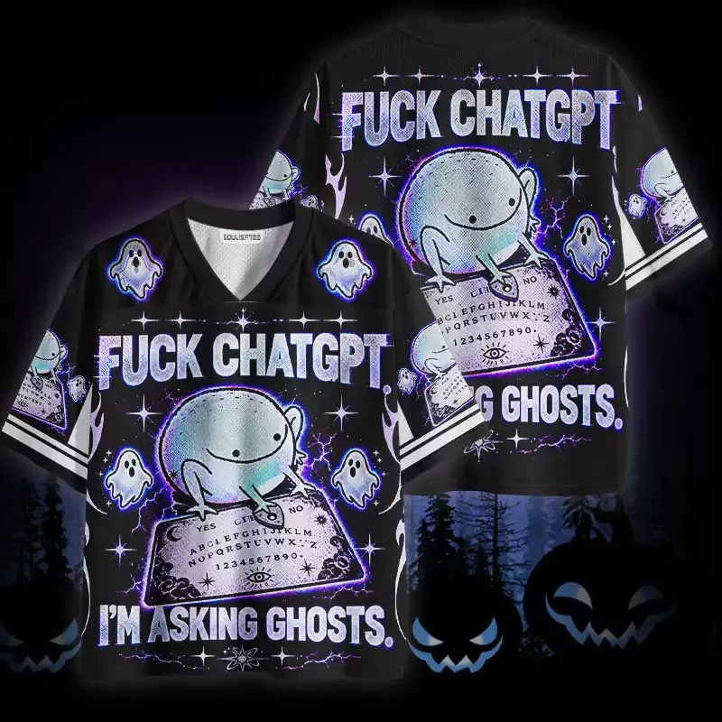 Soulisfree I'm Asking Ghosts Mesh Jersey