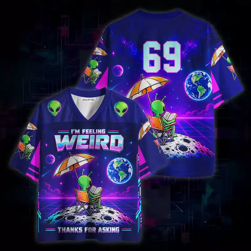 Soulisfree I'm Feeling Weird Thanks For Asking Mesh Jersey