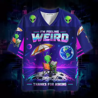 Soulisfree I'm Feeling Weird Thanks For Asking Mesh Jersey