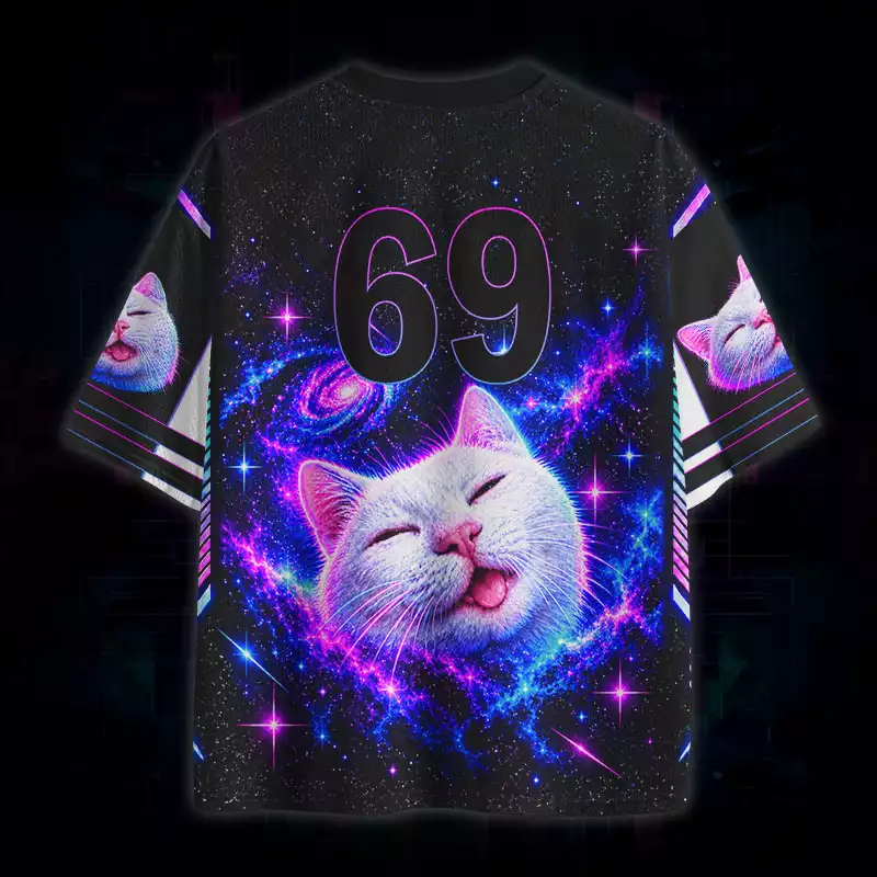 Soulisfree Ibuprofen Galaxy Cat Mesh Jersey