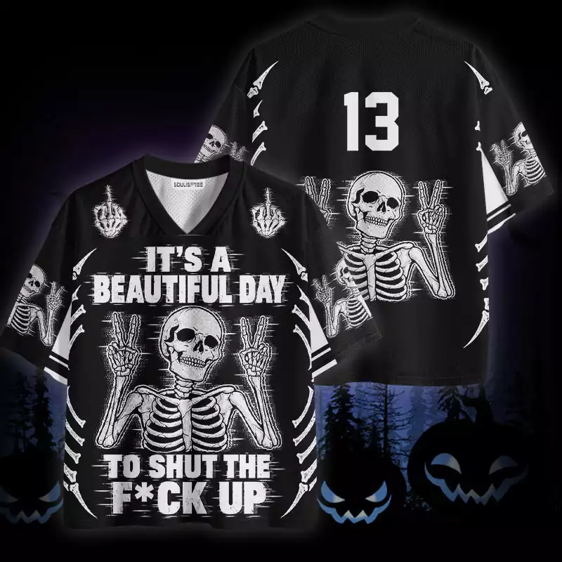 Soulisfree It's A Beautiful Day To Shut The Fuck Up  Mesh Jersey