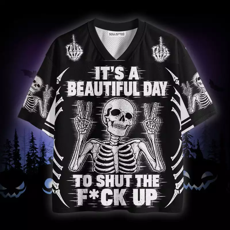 Soulisfree It's A Beautiful Day To Shut The Fuck Up  Mesh Jersey