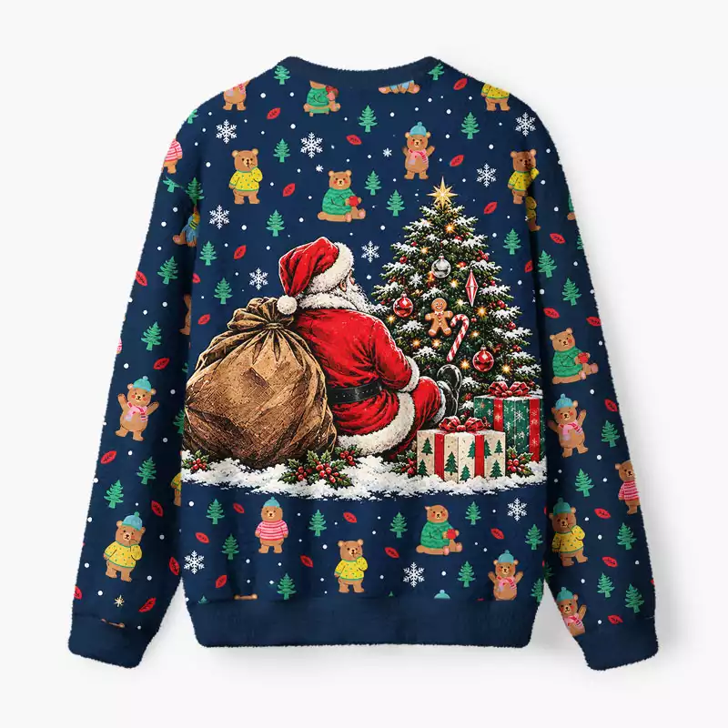 Soulisfree It's The Most Wonderful Time Fuzzy Crewneck Sweater